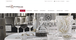 Desktop Screenshot of cristal-porcelaine.com